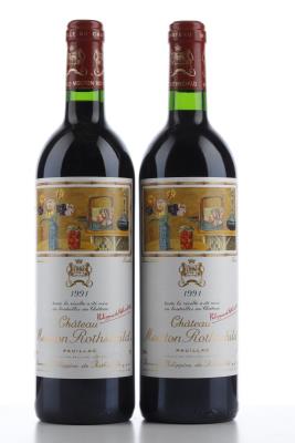 MOUTON ROTHSCHILD 1991 - 2 Bottles