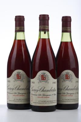 GEVREY CHAMBERTIN LAVAUX ST JACQUES 1983 - G. Vachet Rousseau - 3 Bottles