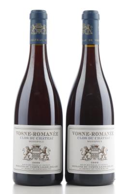 VOSNE ROMANEE CLOS DU CHATEAU 2006 - Comte Liger Belair - 2 Bottles