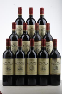 MALARTIC LAGRAVIERE 3*2002 + 1*2006 + 3*2007 + 5*2009   - Mc - 12 Bottles