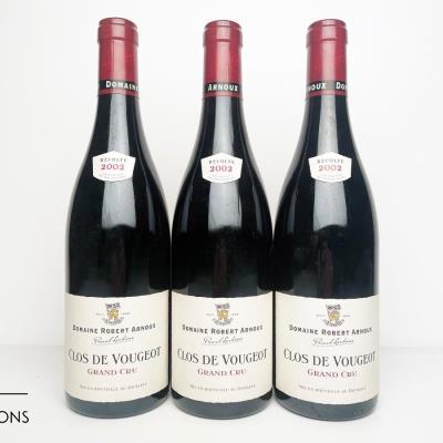 CLOS VOUGEOT 2002 - Arnoux Lachaux - 3 Bottles