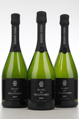 CHARLES HEIDSIECK BLANC DES MILLENAIRES 2007 - Charles Heidsieck - 3 Bottles