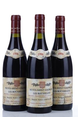 NUITS ST GEORGES LES BOUSSELOTS 1996 - Robert Chevillon - 3 Bottles