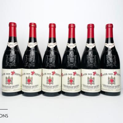 CHATEAUNEUF DU PAPE 2012 - Clos des Papes - 6 Bottles