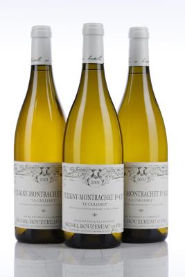 PULIGNY MONTRACHET LE CAILLERET 2001 - Michel Bouzereau - 3 Bottles