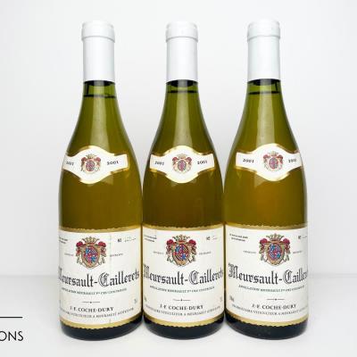 MEURSAULT CAILLERETS 2001 - Coche Dury - 3 Bottles