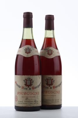 BOURGOGNE ROUGE 1979 - Bernard Vaudoisey - 2 Bottles