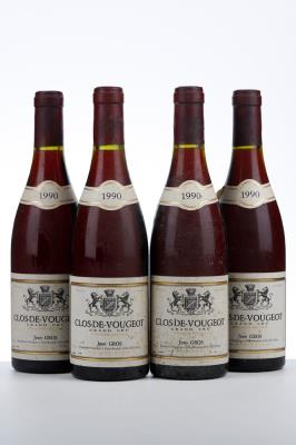 CLOS VOUGEOT 1990 - Jean Gros - 4 Bottles