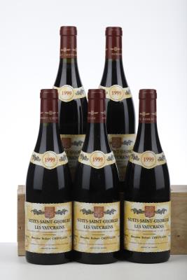 NUITS ST GEORGES LES VAUCRAINS 1999 - Robert Chevillon - 5 Bottles