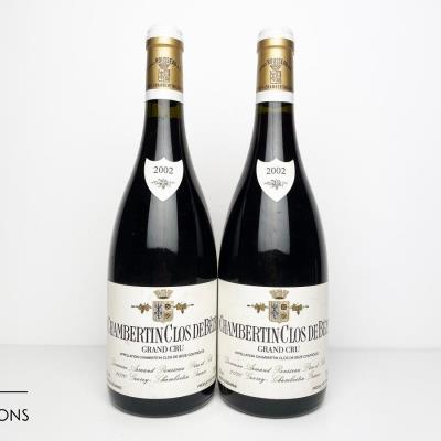 CHAMBERTIN CLOS DE BEZE 2002 - Armand Rousseau - 2 Bottles