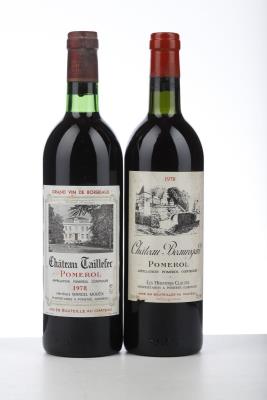 LOT POMEROL 1978 - Beauregard + Taillefer - 2 Bottles