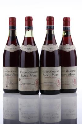 VOSNE ROMANEE LES BEAUX MONTS 1976 - Thomas Freres - 4 Bottles