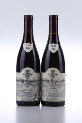 GEVREY CHAMBERTIN 1 ER CRU 2005 - Claude Dugat - 2 Bottles