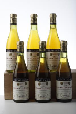 CORTON CHARLEMAGNE 1973 - Marius Delarche mise Alexis Lichine - 6 x 0,36Ltr