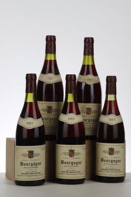BOURGOGNE ROUGE 1987 - Coquard Loison Fleurot - MB - 5 Bottles