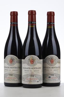 CHASSAGNE MONTRACHET MORGEOT 1998 - Jean Pillot - 3 Bottles
