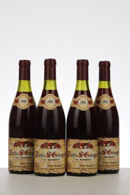 NUITS ST GEORGES LES MEURGERS 1988 - Andre Cathiard - 4 Bottles