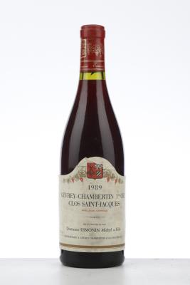 GEVREY CHAMBERTIN CLOS ST JACQUES 1989 - Michel Esmonin - 1 Bottle