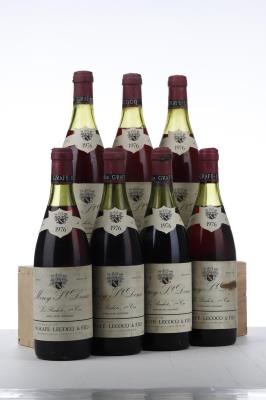 MOREY ST DENIS LES RUCHOTS 1976 - Grafe Lecocq - 7 Bottles