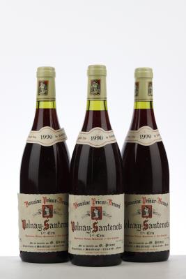 VOLNAY SANTENOTS 1990 - Prieur Brunet - 3 Bottles