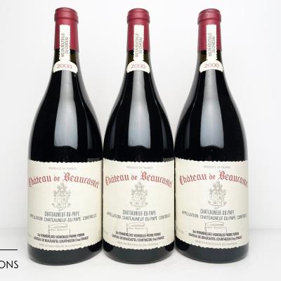 CHATEAUNEUF DU PAPE 2000 - Chateau de Beaucastel - 3 Magnums
