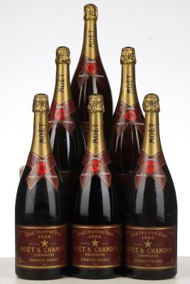 MOET ET CHANDON BRUT IMPERIAL ROSE 1982 - Moet et Chandon - 6 Magnums
