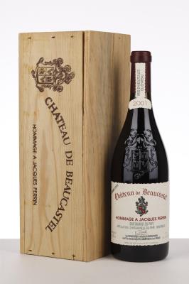 CHATEAUNEUF DU PAPE BEAUCASTEL HOMMAGE A JACQUES PERRIN 2001 - Beaucastel - 1 Bottle - Owc 1