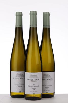 RIESLING ZELTINGER SONNENUHR AUSLESE *** GREEN CAPSULE 2017 - Markus Molitor - 3 Bottles