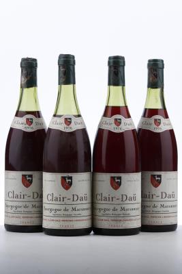 BOURGOGNE DE MARSANNAY 1976 - Clair Dau - 4 Bottles