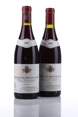 CHASSAGNE MONTRACHET CLOS DE LA BOUDRIOTTE 1995 - Ramonet - 2 Bottles