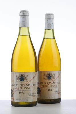 CHABLIS MOUTONNE 1978 - Long Depaquit - 2 Bottles