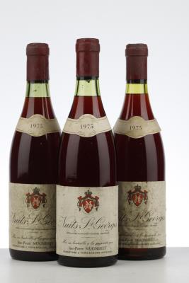 NUITS ST GEORGES 1975 - Jean Pierre Mugneret - 3 Bottles