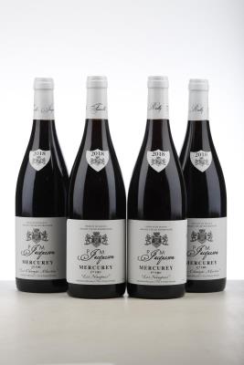 MERCUREY LES CHAMPS MARTIN 2*2018 + LES NAUGUES 2*2018   - Paul Jacqueson - 4 Bottles