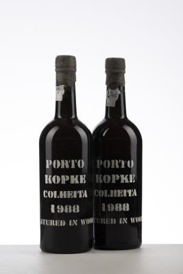 KOPKE COLHEITA PORT 1988 - Kopke - Bottled in 2000 - 2 Bottles