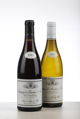 SAVIGNY LES BEAUNES AUX VERGELESES 1*2005  + AUX VERGELESES BLANC 1* 2005 - Simon Bize - 2 Bottles