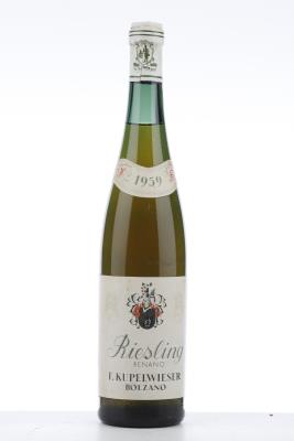 RIESLING RENANO 1959 - Kupelweiser - 1 Bottle