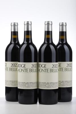 RIDGE MONTE BELLO 2022 - Ridge Vineyard - 4 Bottles