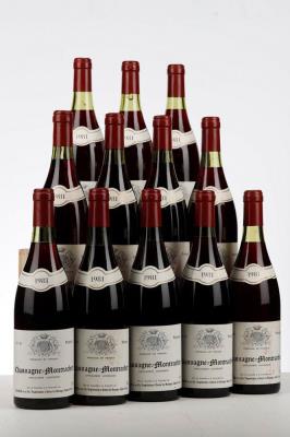 CHASSAGNE MONTRACHET 1981 - B. Bachelet - 12 Bottles