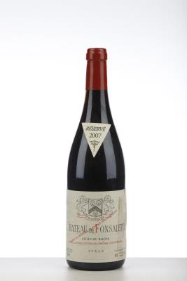CHATEAU DE FONSALETTE SYRAH 2007 - Reynaud - 1 Bottle