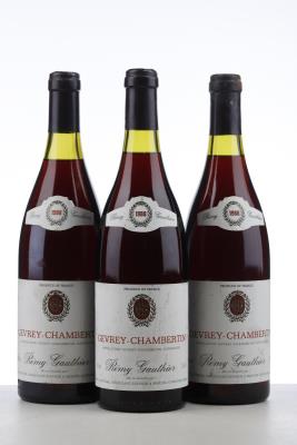 GEVREY CHAMBERTIN 1988 - Remy Gauthier - 3 Bottles