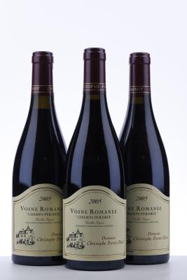 VOSNE ROMANEE CHAMPS PERDRIX VIEILLES VIGNES 2005 - Perrot-Minot - 3 Bottles