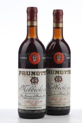 NEBBIOLO D'ALBA RISERVA BRIC ROSSINO DI MONTEU ROERO 1974 - Prunotto - 2 Bottles