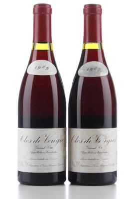 CLOS VOUGEOT 1989 - Leroy - 2 Bottles
