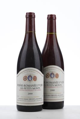 VOSNE ROMANEE LES PETITS MONTS 2000 - Robert Sirugue - 2 Bottles