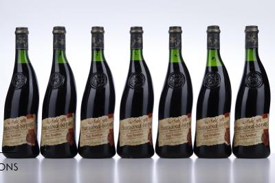 CHATEAUNEUF DU PAPE LA FIOLE DU PAPE 1985 - Pere Anselme - 7 Bottles