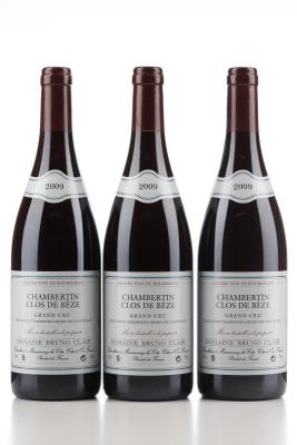 CHAMBERTIN CLOS DE BEZE 2009 - Bruno Clair - 3 Bottles