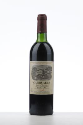 CARRUADES DE LAFITE ROTHSCHILD 1985 - Mc - 1 Bottle