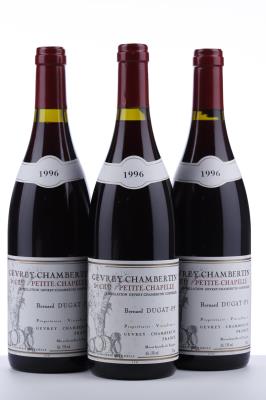 GEVREY CHAMBERTIN PETITE CHAPELLE 1996 - Bernard Dugat Py - 3 Bottles