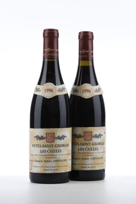 NUITS ST GEORGES LES CAILLES 1996 - Robert Chevillon - 2 Bottles