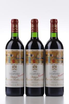 MOUTON ROTHSCHILD 1991 - Mc - 3 Bottles